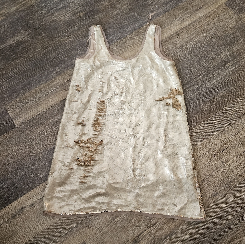 Zara Basic Collection Sequin Shift Dress - image 2